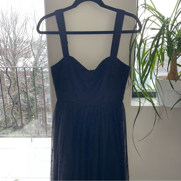 FAME AND PARTNERS Black Tulle Gown - Picture 5 of 5